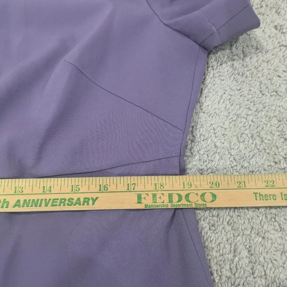 BOSS Hugo Boss Dress Size 14 Purple Desaty in Mauve Purple Stretch Fit & Flare - Picture 10 of 11
